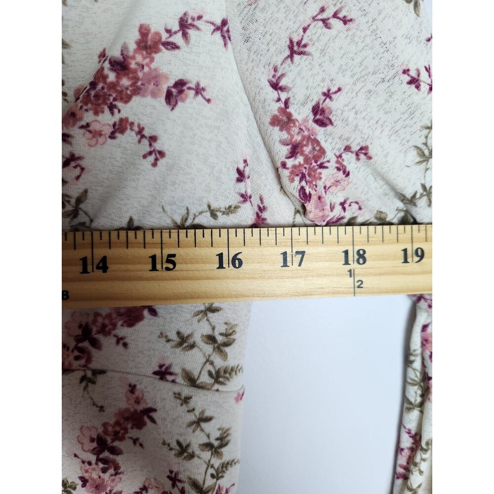 Studio Y Vtg babydoll floral blouse sz L cottagecore Y2K romantic ruffle boho - Picture 7 of 9
